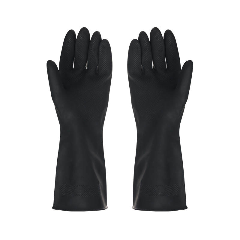 Commercial Kitchen Gloves - 1 paio di guanti neri lavaggio
