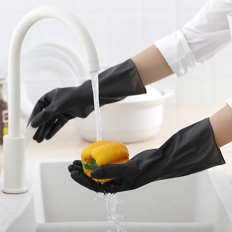 Commercial Kitchen Gloves - 1 paio di guanti neri per