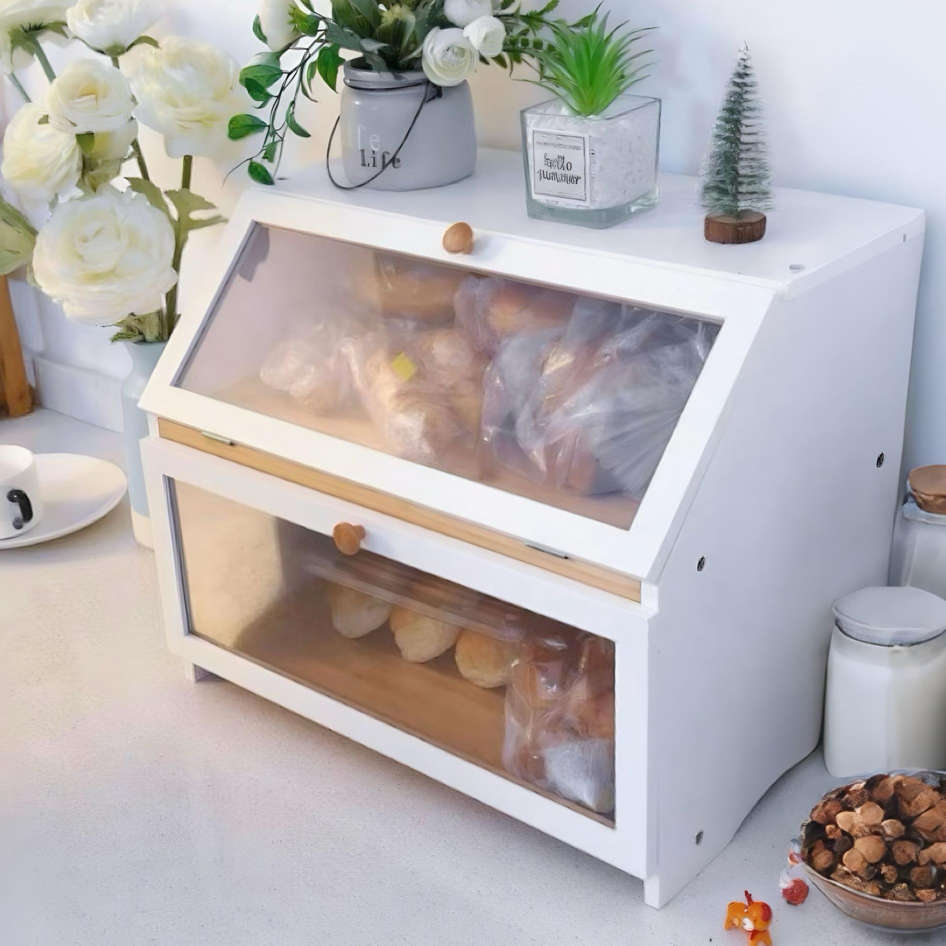Commercial Kitchen Organization - HOMEKOKO Contenitore per Pane a Doppio