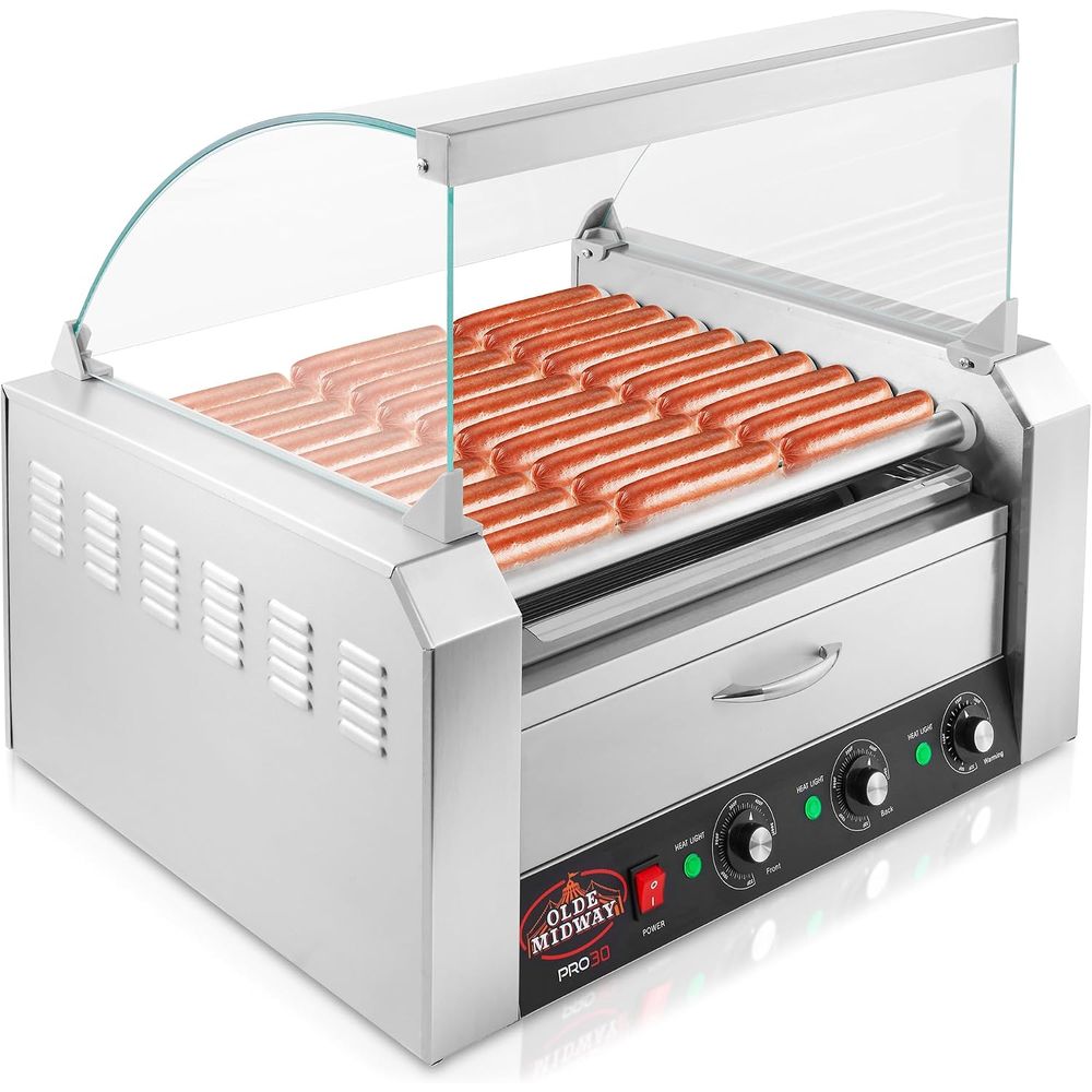 Hot Dog Roller Grill - Griglia Elettrica Olde Way per 30