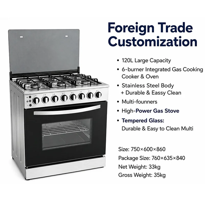 Commercial Kitchen Stove - Fornello a Gas Commerciale a 6
