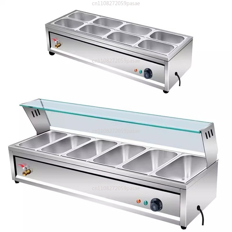 Bain Marie Food Warmer - Tavolo isolante per fast food riscaldamento