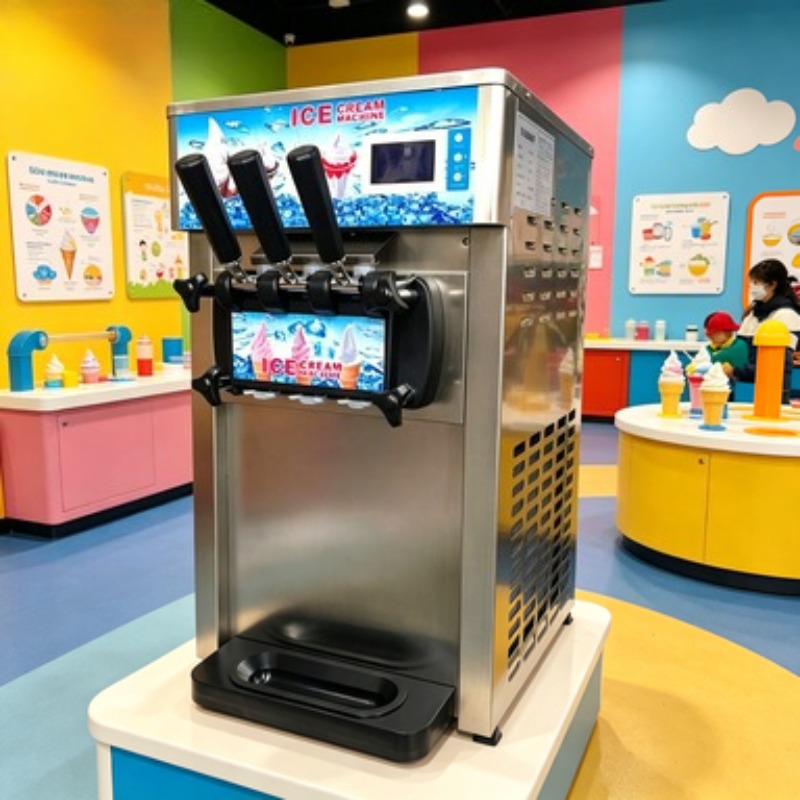 Soft Serve Ice Cream Machine - Macchina per Gelato a Colonna con