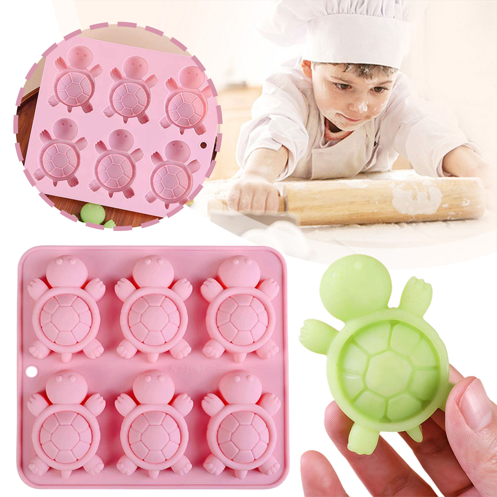 Commercial Kitchen Items - Tartarughe vassoio di ghiaccio 3d tartarughe