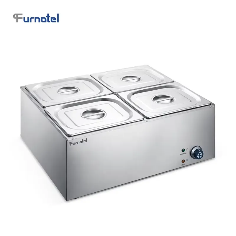 Bain Marie Food Warmer - Scaldavivande Elettrici in Acciaio Inox, Set