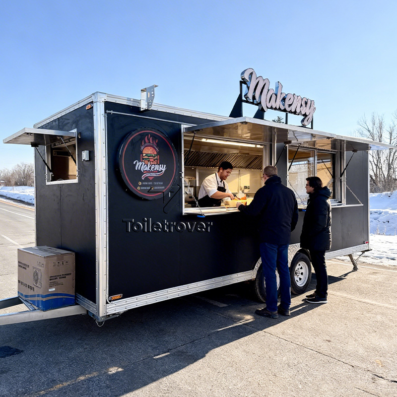 Commercial Kitchen Trailer - Rimorchio Cucina Mobile Attrezzato in Acciaio