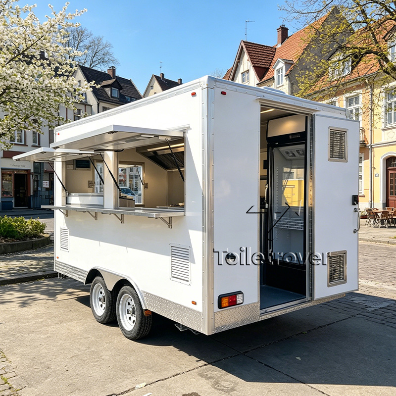 Commercial Kitchen Trailer - Carrello Mobile per Alimenti Personalizzabile, Rimorchio