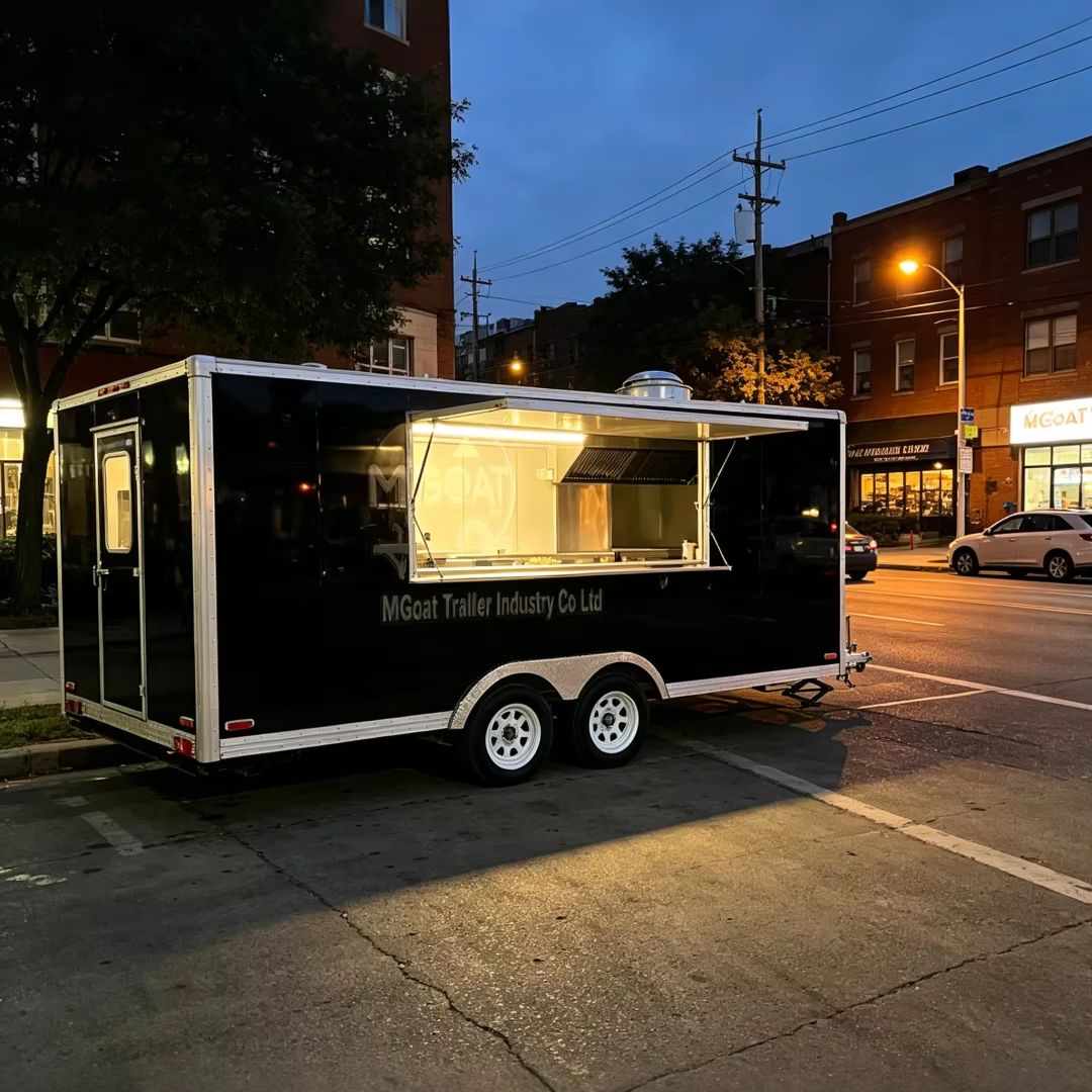 Commercial Kitchen Trailer - Food Truck Commerciale Nero a 2