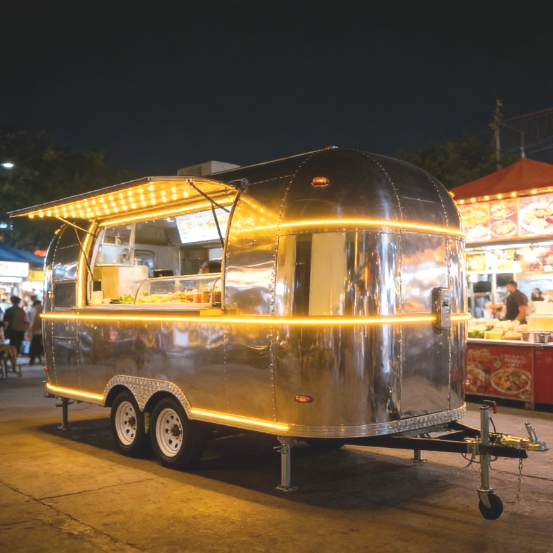 Commercial Kitchen Trailer - Rimorchio per Cibo 4WD Completamente Attrezzato,