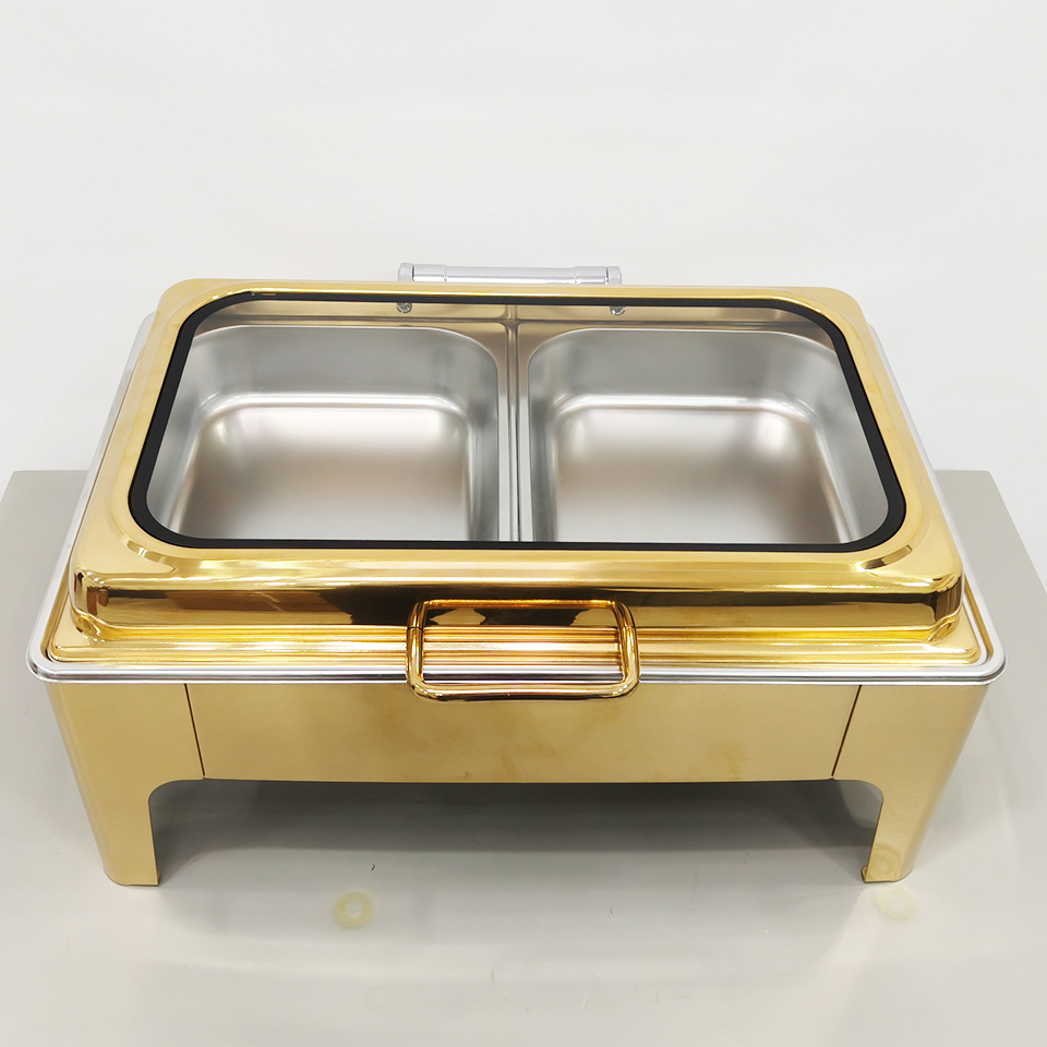 Commercial Kitchen Stove - HT15522-RT2 Coperchio Piatto Rettangolare in Acciaio