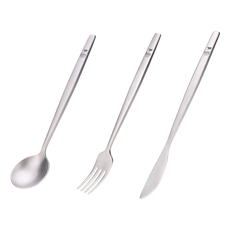 Commercial Kitchen Knives - Keith Titanium Cucchiaio portatile Forchetta Coltello