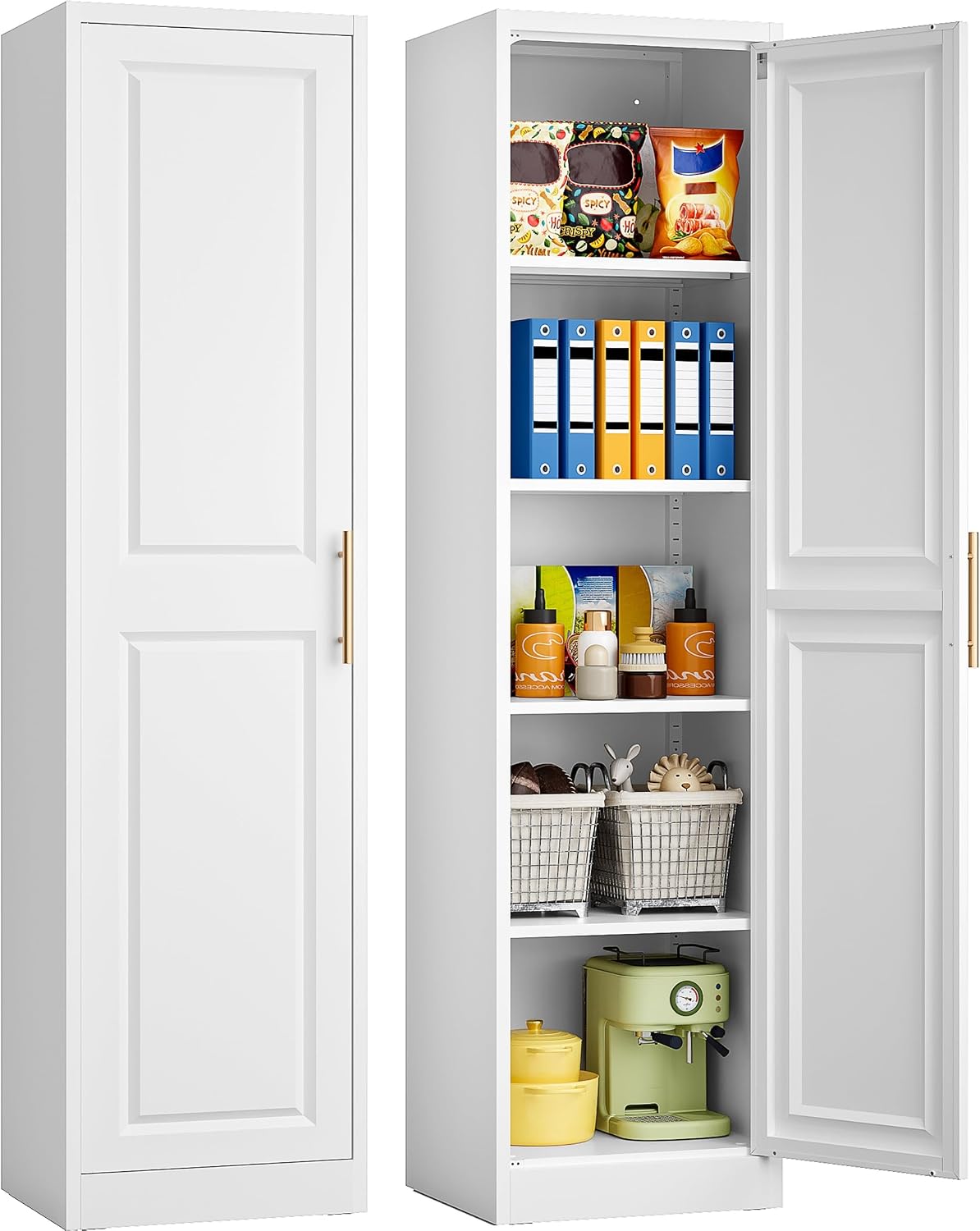 Commercial Kitchen Organization - Armadio stretto alto con una porta