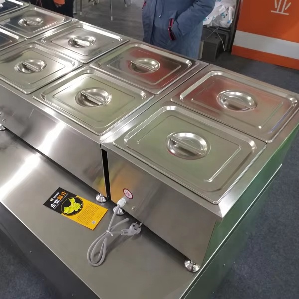 Bain Marie Food Warmer - Attrezzatura da banco per esposizione scaldavivande
