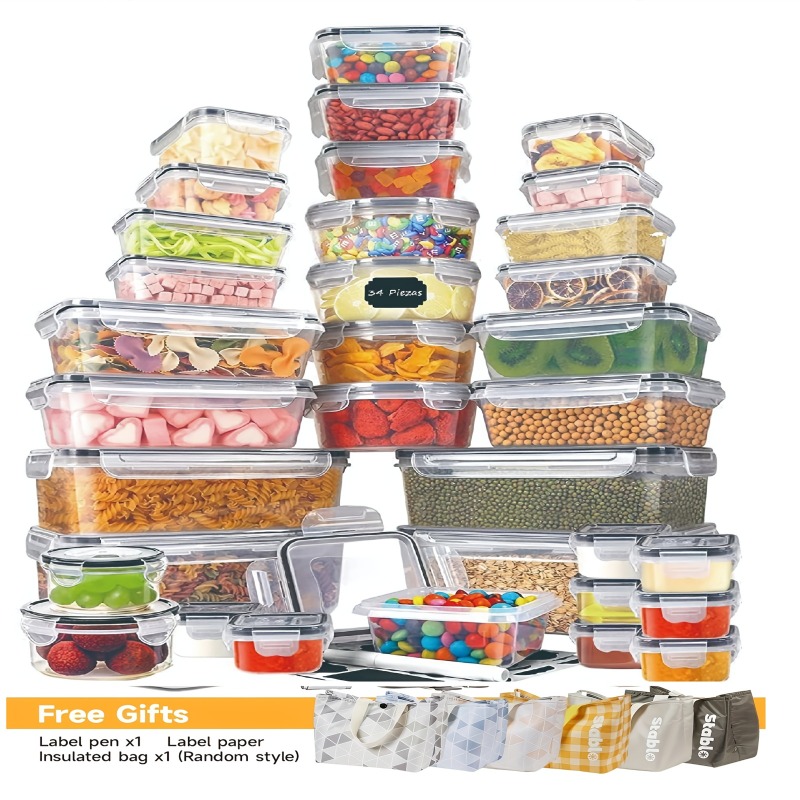 Commercial Kitchen Organization - Set di 48 Contenitori per Alimenti