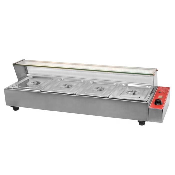 Bain Marie Food Warmer - Bollitore elettrico commerciale per zuppa Display