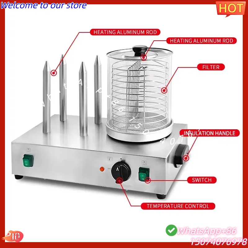 Macchina Commerciale Elettrica - Hot Dog Roller Grill recensione e prezzo