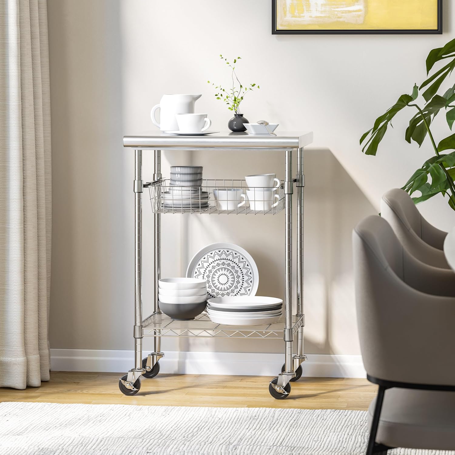 Carrello da Lavoro Commerciale - Commercial Kitchen Island On Wheels recensione e prezzo