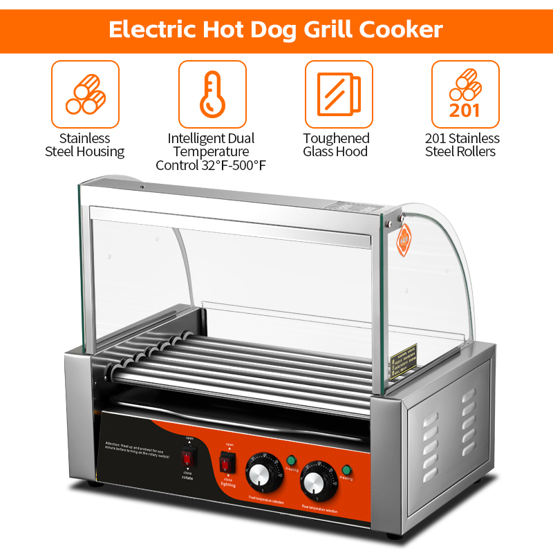 Griglia elettrica da cucina a  - Hot Dog Roller Grill recensione e prezzo
