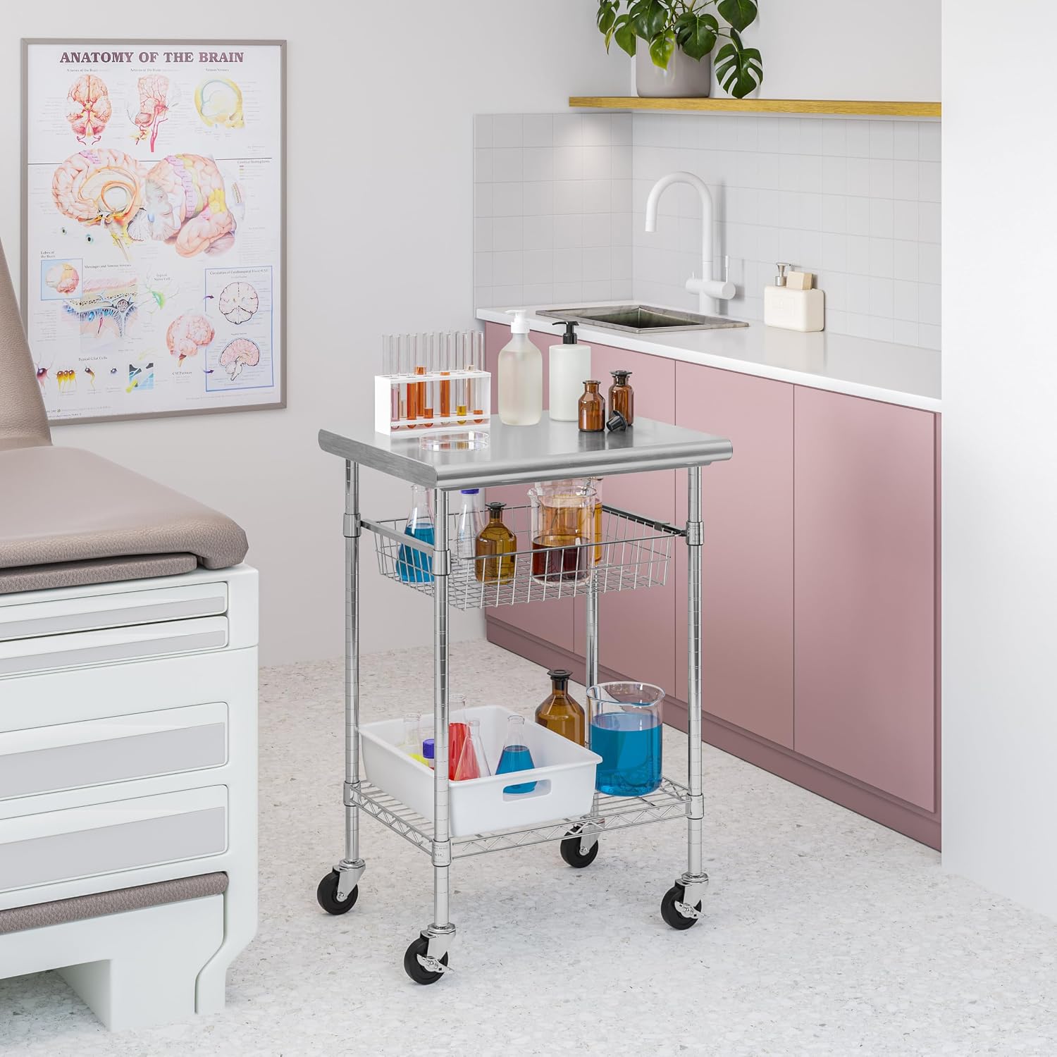Carrello da Lavoro Commerciale - Commercial Kitchen Island On Wheels recensione e prezzo