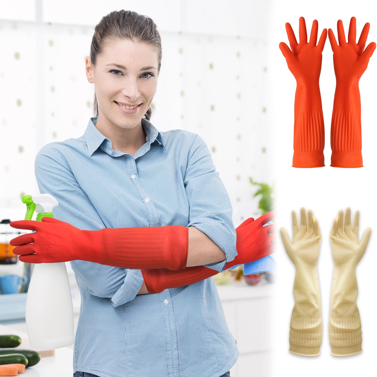 1 paio di guanti puliti in gom - Commercial Kitchen Gloves recensione e prezzo