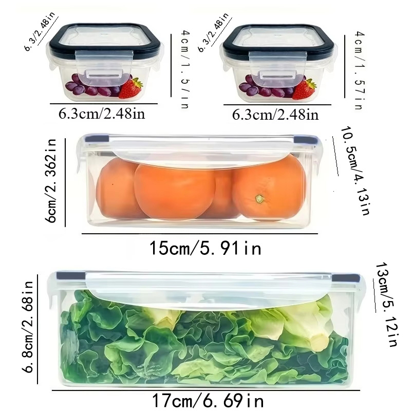 Set da 8 Pezzi: 4 Contenitori  - Commercial Kitchen Organization recensione e prezzo