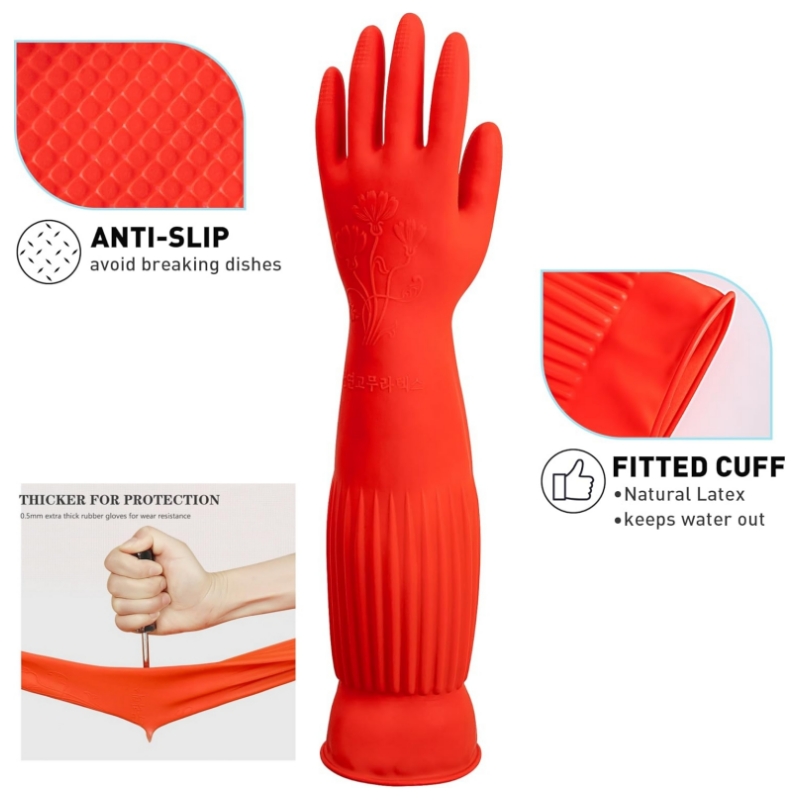 Guanti per pulizia in gomma ex - Commercial Kitchen Gloves recensione e prezzo