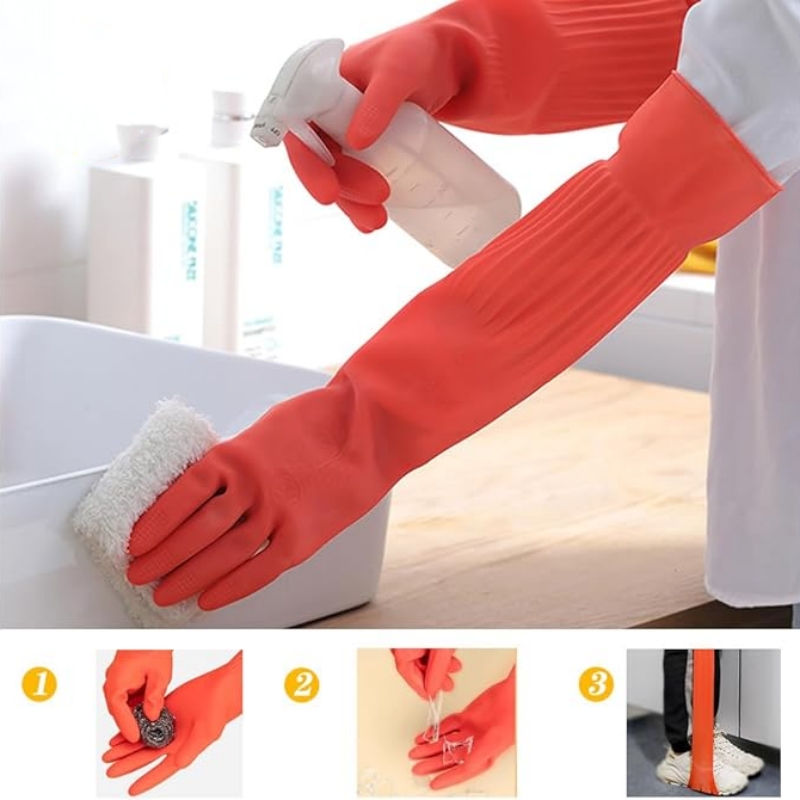 Guanti per pulizia in gomma ex - Commercial Kitchen Gloves recensione e prezzo