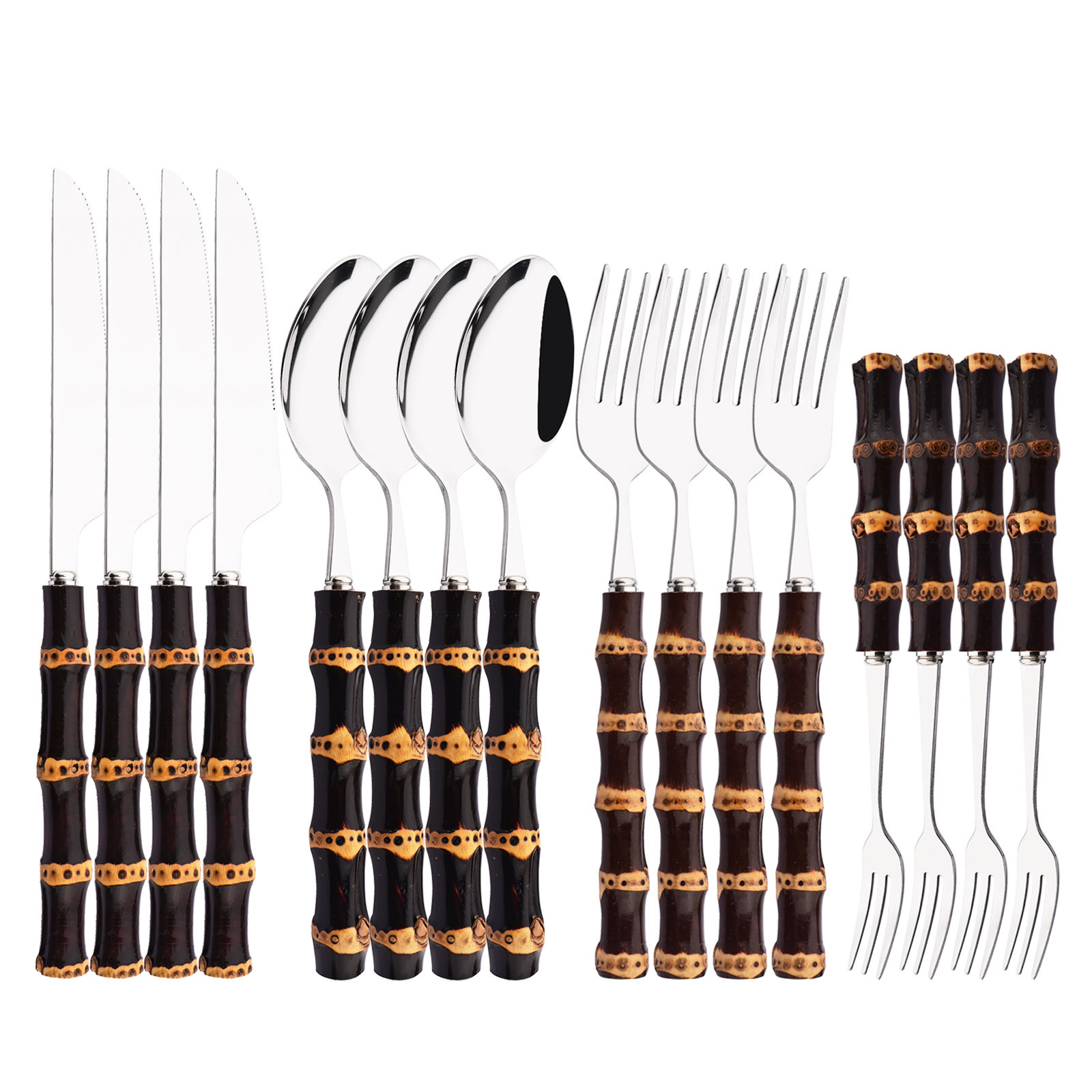 Set di posate in bambù da 16 p - Commercial Kitchen Knives recensione e prezzo