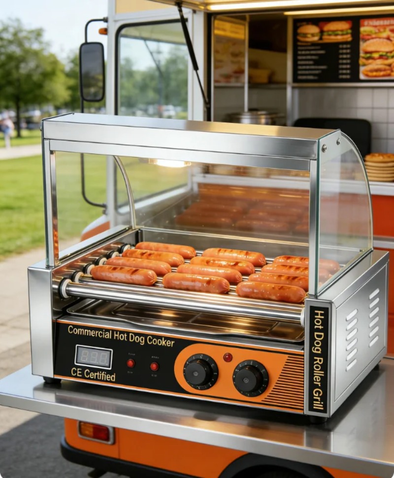 Griglia Elettrica Certificata  - Hot Dog Roller Grill recensione e prezzo
