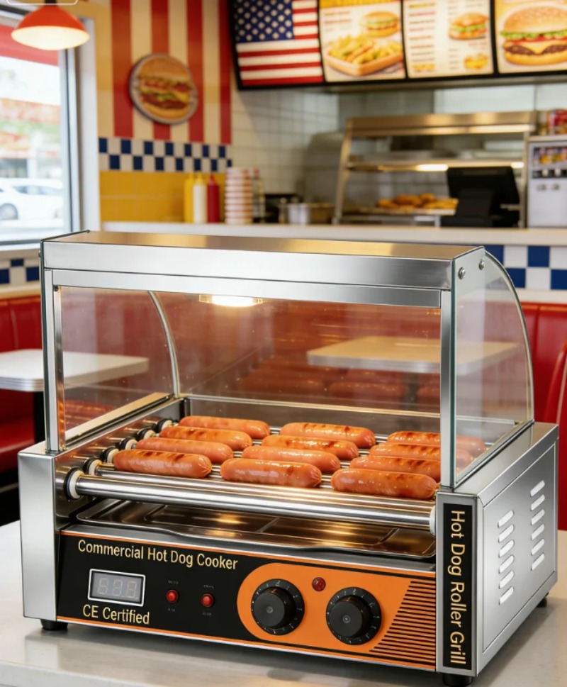 Griglia Elettrica Certificata  - Hot Dog Roller Grill recensione e prezzo