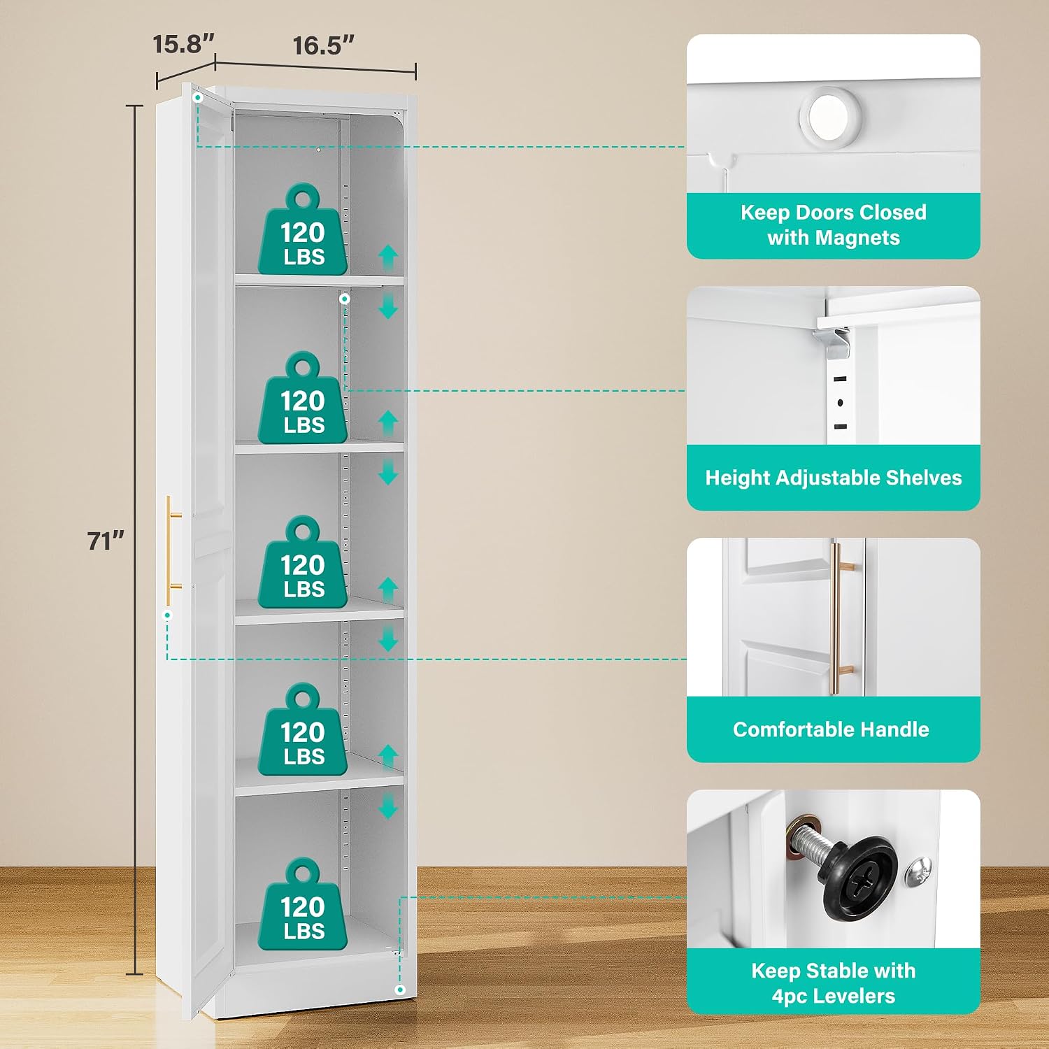 Armadio stretto alto con una p - Commercial Kitchen Organization recensione e prezzo
