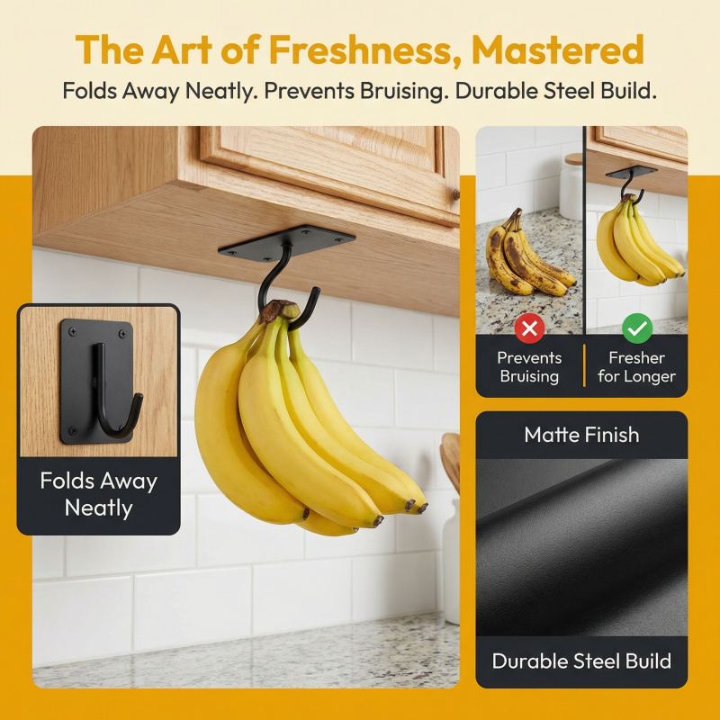 Gancio a banana autoadesivo in - Commercial Kitchen Organization recensione e prezzo